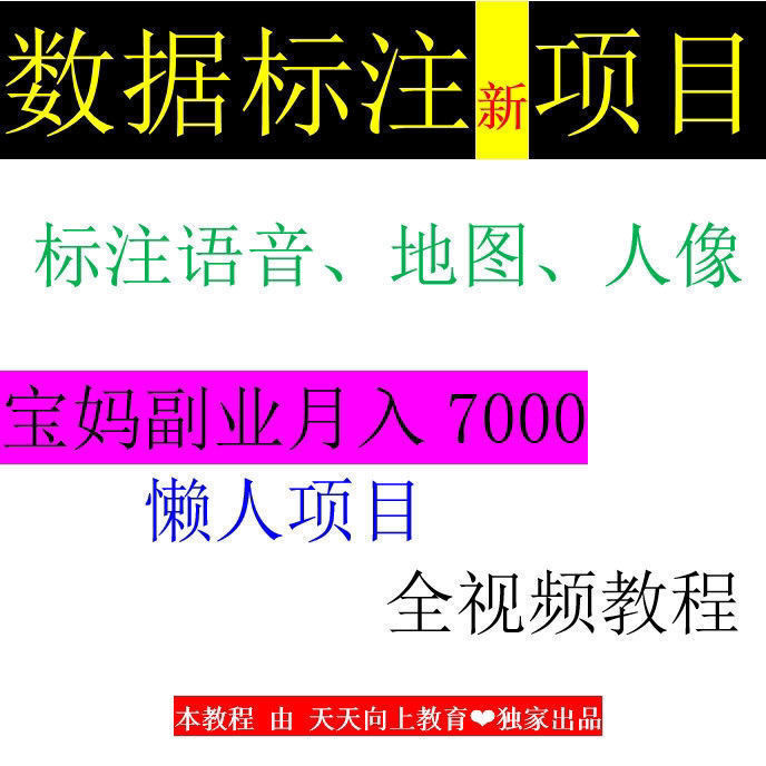 副业教程第11期 数据标注项目学习资料全套视频教程电脑项目教