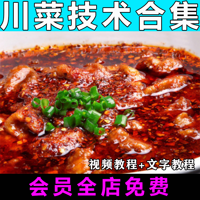 川菜菜谱技术配方合集视频教程烧菜炒菜教学做法怎么做小吃商用