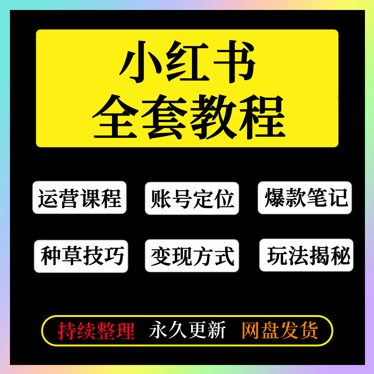 【24小时发货】小红书运营种草笔记全套视频教程自学小红薯策划