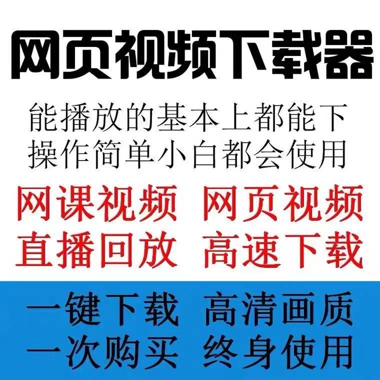 网页视频下载器视频解析下载工具各种在线视频能看就能下载